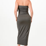 Halter Neck Bodycon Midi Dress