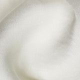 One-Shoulder Satin Drape Midi Dress with Brooch Detail