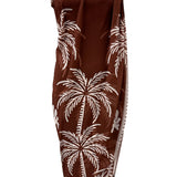 Strapless Chiffon Scarf Panel Midi Dress