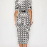 Button Down Short Sleeve Midi Dress