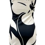 Scarf Detail Strapless Bodycon Mini Dress