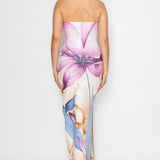 Floral Print Maxi Slit Dress