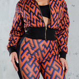 Cropped Puffer jacket & Pants set