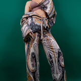 Kimono Jacket & Wide Pants Set