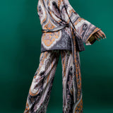 Kimono Jacket & Wide Pants Set