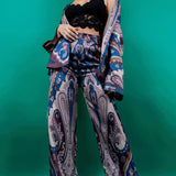 Kimono Jacket & Wide Pants Set