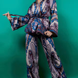 Kimono Jacket & Wide Pants Set