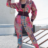 Cropped Puffer Jacket & Pants Set