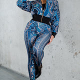 Cropped Puffer Jacket & Pants Set