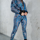 Cropped Puffer Jacket & Pants Set