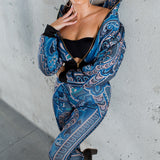 Cropped Puffer Jacket & Pants Set