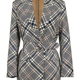 Plaid Oversized Belt Blazer (JACKET ONLY)
