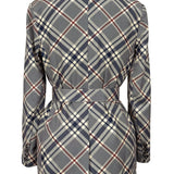 Plaid Oversized Belt Blazer (JACKET ONLY)