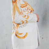 Jewelry Print Blazer & Crop Tube Top Set