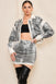 Button Down Crop Jacket & Mini Skirt Set