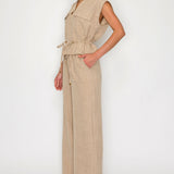 Utility Zip-Front Top & Wide-Leg Set