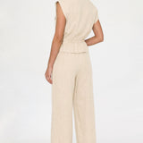 Utility Zip-Front Top & Wide-Leg Set