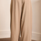 Pleated Wide-Leg Tailored Pants (PANTS ONLY)