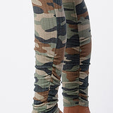 Camo Long Sleeve Top & Jumpsuit Set