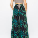 BELTED SUPER WIDE LEG PANTS