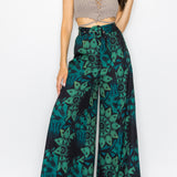 BELTED SUPER WIDE LEG PANTS
