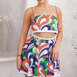 Crop Top & Pleated Skort Set