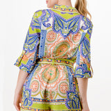 Scarf Overlap Romper