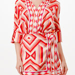 long sleeve button down shirt romper with front scarf wrap