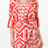 long sleeve button down shirt romper with front scarf wrap