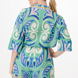 Half Sleeve Button Down Romper