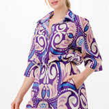 Half Sleeve Button Down Romper