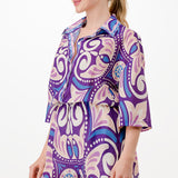 Half Sleeve Button Down Romper