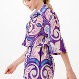 Half Sleeve Button Down Romper