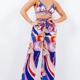 Bra Top & Wide Leg Pants Set