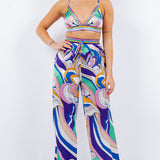 Bra Top & Wide Leg Pants Set
