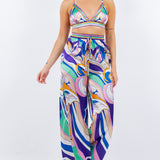 Bra Top & Wide Leg Pants Set