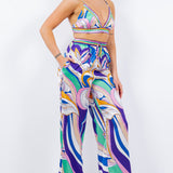 Bra Top & Wide Leg Pants Set