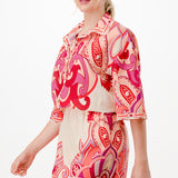 Half Sleeve Button Down Romper