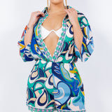 linen half sleeve button down romper