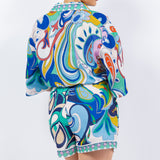 Half Sleeve Button Down Romper