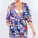 Half Sleeve Button Down Romper