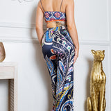 Cropped Top & Wide Pants Set