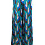 Wide Pants with Scarf Belt