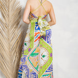 Cowl Neck Scarf Top & Wide Pants Set