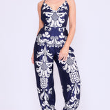 Bare Back Cowl Neck Jumpsuit