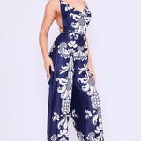 Bare Back Cowl Neck Jumpsuit