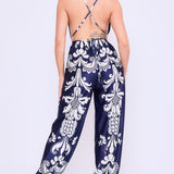 Bare Back Cowl Neck Jumpsuit