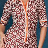 Half Sleeve Wide Leg Jumpsuit