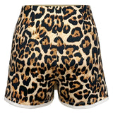 Metal Zipper Leopard Mini Skort (BOTTOM ONLY)