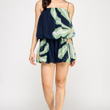 Bubble Chiffon Sleeveless Romper